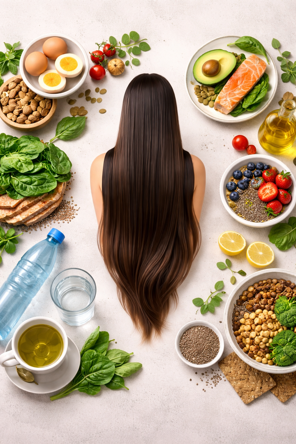 Voeding & water voor sterker en gezonder haar